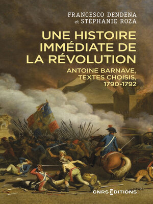 cover image of Une histoire immédiate de la Révolution